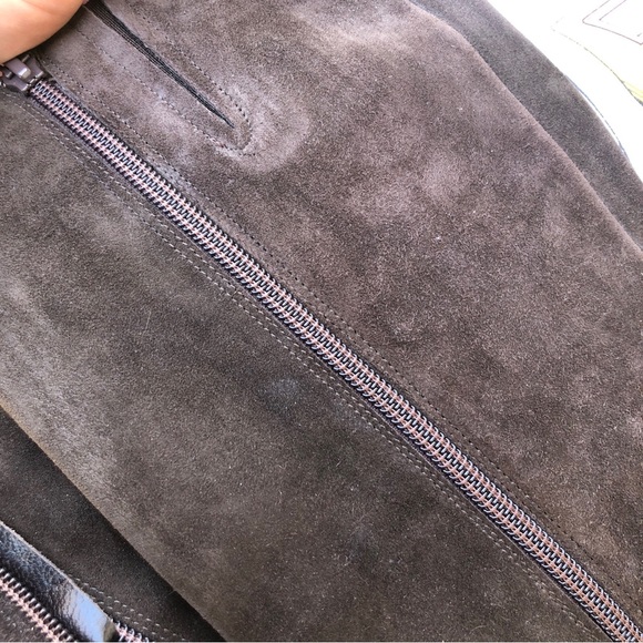 VIA SPIGA DARK BROWN SUEDE BOOTS - Picture 9 of 9